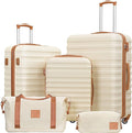 Coolife Suitcase Set 3 Piece Luggage Set Carry On Hardside Luggage by COOLIFE
