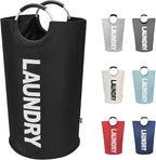 DOKEHOM 90L Large Laundry Basket, Collapsible Laundry Bag, Freestanding Tall by DOKEHOM