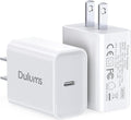 30W USB C Charger, 2 Pack Wall Fast Charger Block Power Adapter Charging Cube by Dulums