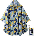 Rain Poncho Jacket Coat Hooded Zipper Style by salamra