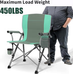 Oversized Camping Chair for Adults Heavy Duty, Heavy Duty Lawn Chair - Image 4