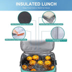iknoe Large Foldable Cooler Bag, 8.5L Insulated Lunch Bag, Leakproof Lunch - Image 6