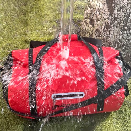 80L Waterproof Duffle Travel Duffel Bag (Red / 80L)