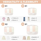 BAGAIL 9 Set Packing Cubes Luggage Packing Organizers - Image 2