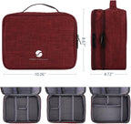 ORIENT FAMULAY Travel Electronics Organizer, Waterproof Cable Organizer Bag - Image 4
