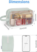 Narwey Clear Toiletry Bags for Traveling Women Men, Make Up Organizer, Skincare - Image 4
