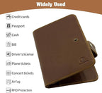 Jack&Chris Genuine Leather Handmade Passport Holder - Image 5