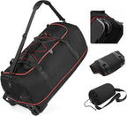 Vomgomfom 32" Soft-Sided Foldable Wheeled Travel Duffel Bag, Expandable 110L to by Vomgomfom