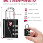 ZHEGE Luggage Locks TSA Approved, Small Padlock - Image 4
