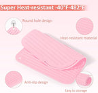 Quccefods 2 Pack Heat Resistant Mat Large Silicone Hot Hair Tools Holder for Curling Irons Flat Iron Hair Styling Tools Mat Portable Vanity Pad