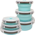CARTINTS Blue Silicone Collapsible Food Storage Containers-Prep/Storage Bowls by CARTINTS
