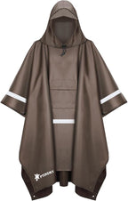 PTEROMY Hooded Rain Poncho for Adult by PTEROMY