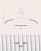 SONGMICS Pack of 50 Coat Hangers, Heavy-Duty Plastic Hangers, Clothes Hangers - Image 6