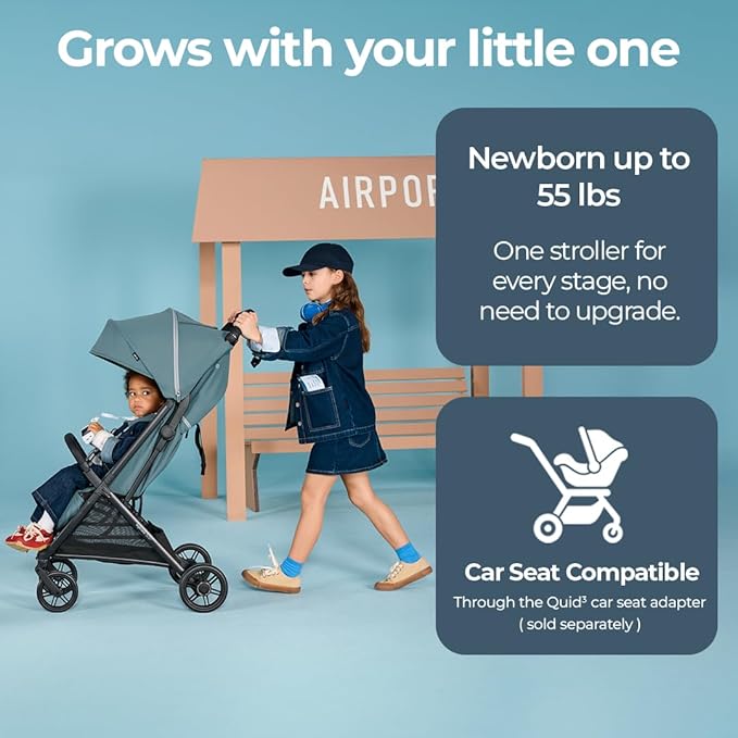 Inglesina Quid³ Stroller, Galaxy Gray - Image 2