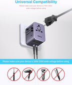 Universal Travel Adapter, VINTAR International Power Adapter - Image 7