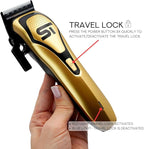Supreme Trimmer Darkstar 72 Clipper with Magnetic Vector Motor | 180 Min Run Time, 9000 RPM Barber Hair Clipper | Low Noise, Professional Clipper DLC Blades | STC72