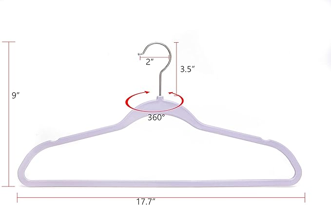 Quality Hangers 160 Pack Non-Velvet Plastic Hangers - Image 4