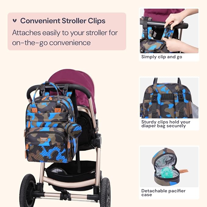 BabbleRoo Diaper Bag Backpack - Image 6