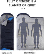 Sleeping Bags for Adults Backpacking Lightweight Waterproof- Cold Weather - Image 4
