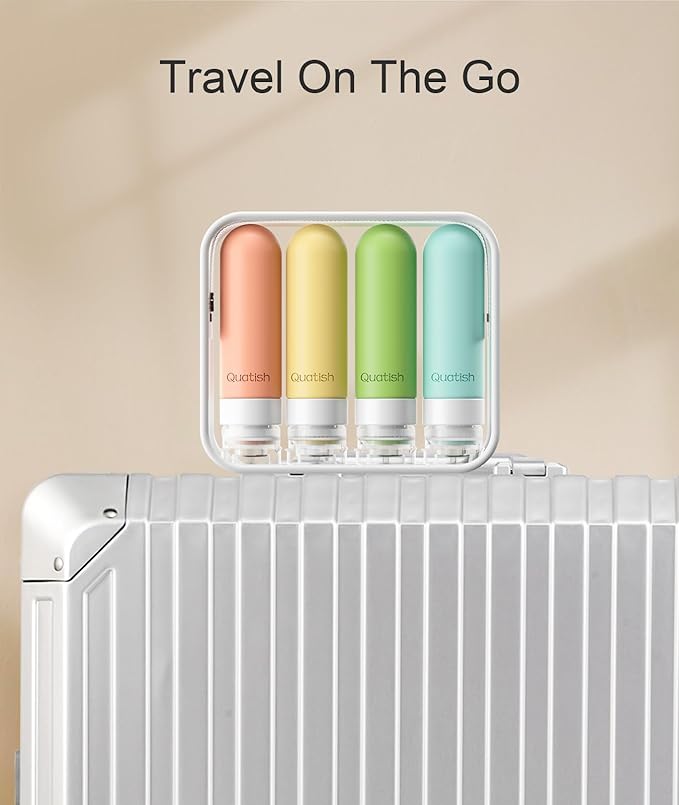 Quatish Travel Bottles for Toiletries, Original Patented Leak Proof Travel Size - Image 6