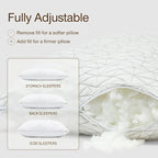 Coop Home Goods Original Adjustable Pillow, King Size Bed Pillows - Image 2