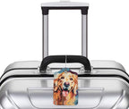 Dog Leather Luggage Tag with Stainless Steel Ring, Fun Name Id Card Cover - Image 5