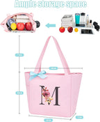Vavabox Tote Bag, A-Z Initial Monogrammed Waterproof Tote Bag, Bridesmaid Gifts - Image 2