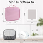 Travel Makeup Bag with LED Mirror and 10x magnifying glass with 3 Lighted - Image 8