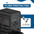 Ceptics Universal Travel Adapter, 35W International Power Adapter - Image 9