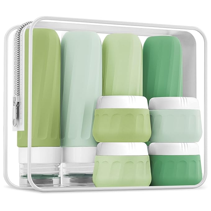 Travel Bottles for Toiletries, Travel Size Toiletries 10 Pack, Tsa Approved by Mrsdry
