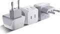 Ceptics European Travel Plug Adapter Europe Power Adaptor Charger Dual Input by Ceptics