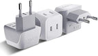 Ceptics European Travel Plug Adapter Europe Power Adaptor Charger Dual Input by Ceptics