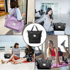 Large Capacity Foldable Travel Bag Expandable Portable Carry on Bag Dry&Wet - Image 6