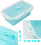 CARTINTS Large Collapsible Camping Food Containers, 1200ml Silicone Lunch - Image 8