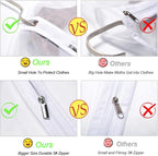 Garment Bags for Hanging Clothes 24'' x 60'' Coat Covers for Closet Foldable - Image 3