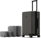 LEVEL8 Elegance Carry-on Suitcase, 20 Inch Carry on Luggage, Hardside Large by LEVEL8