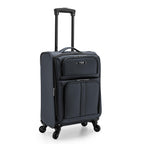 Anzio Softside Expandable Luggage with Spinner Wheels (Dark Grey / 22-Inch Carry-on)