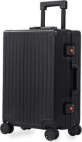 All Aluminum 24 Inch Check In Luggage Hard Shell Suitcases by VentureVault