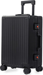 All Aluminum 24 Inch Check In Luggage Hard Shell Suitcases by VentureVault