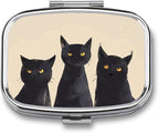 Metal 2 Compartment Pill Organizer Travel Friendly Portable Compact Pill Box by Choosetheproductsyoulike