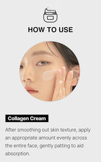 Sudee Collagen Protein Cream Vegan Collagen & Hyaluronic Acid Moisturizer Korean Skincare Visibly Plumper Skin Texture & Improved Elasticity Appearance Gentle Daily Face Cream for All Skin Types 50g