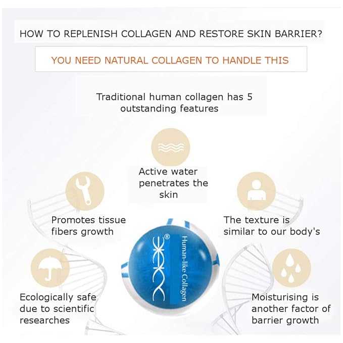 DISAAR BEAUTY Collagen Cream Forehead Neck Lines Smile Wrinkles Facial Spots Dry Skin Weak Muscules Improve Your Face 80g