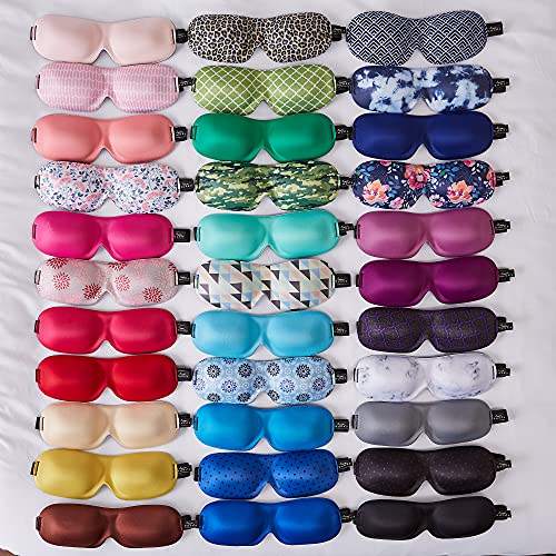 40 Blinks No Pressure Solid Eye Mask for Sleep & Travel (Magenta / 1 Count (Pack of 1))