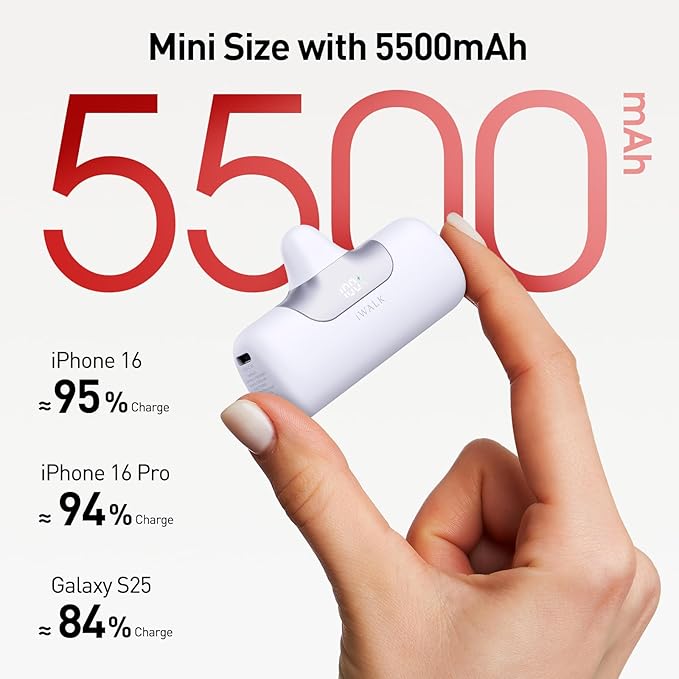 iWALK Portable Charger 5500mAh Next-Gen Small Power Bank 22.5W Fast Charging - Image 2
