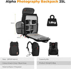 K&F CONCEPT Camera bags Waterproof 25L Large Capacity Camera Case - Image 7