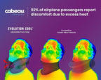 Cabeau Long Haul Flight Cooling Travel Neck Pillow – Evolution Cool – - Image 2