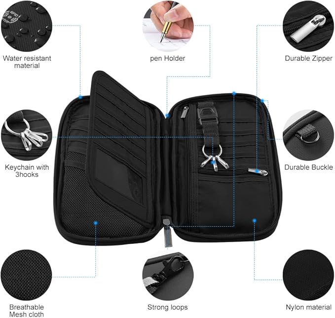 Travel Passport Wallets, Airtag Lightweight Family Passport Holder - Image 5