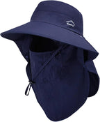 Sun Hat for Men Women with Neck Flap, UPF 50+ UV Protective Hiking Fishing Hats by ZOORON
