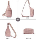 Telena Small Sling Bag for Women Leather Crossbody Fanny Packs Chest Bag for - Image 7
