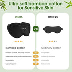 Sleep Mask Headphones with Bluetooth, 3D Blackout Bamboo Cotton Eye Mask - Image 2